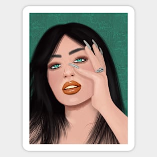 Glam but Grunge Sticker